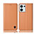 Coque Portefeuille Livre Cuir Etui Clapet H10P pour Oppo Reno8 5G Orange