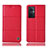Coque Portefeuille Livre Cuir Etui Clapet H10P pour Oppo Reno8 Lite 5G Rouge
