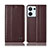 Coque Portefeuille Livre Cuir Etui Clapet H10P pour Oppo Reno9 5G Marron