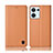 Coque Portefeuille Livre Cuir Etui Clapet H10P pour Oppo Reno9 5G Orange