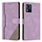 Coque Portefeuille Livre Cuir Etui Clapet H10X pour Motorola Moto E13 Violet