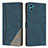 Coque Portefeuille Livre Cuir Etui Clapet H10X pour Motorola Moto E22S Bleu