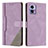 Coque Portefeuille Livre Cuir Etui Clapet H10X pour Motorola Moto Edge 30 Lite 5G Violet