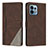 Coque Portefeuille Livre Cuir Etui Clapet H10X pour Motorola Moto Edge 40 Pro 5G Marron