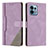 Coque Portefeuille Livre Cuir Etui Clapet H10X pour Motorola Moto Edge 40 Pro 5G Violet