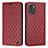 Coque Portefeuille Livre Cuir Etui Clapet H10X pour Nokia G60 5G Rouge