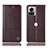 Coque Portefeuille Livre Cuir Etui Clapet H11P pour Motorola Moto Edge X30 Pro 5G Marron