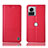 Coque Portefeuille Livre Cuir Etui Clapet H11P pour Motorola Moto Edge X30 Pro 5G Rouge
