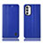 Coque Portefeuille Livre Cuir Etui Clapet H11P pour Motorola Moto G82 5G Bleu