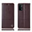 Coque Portefeuille Livre Cuir Etui Clapet H11P pour OnePlus Nord N200 5G Marron