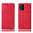 Coque Portefeuille Livre Cuir Etui Clapet H11P pour Oppo Find X3 Pro 5G Rouge