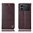 Coque Portefeuille Livre Cuir Etui Clapet H11P pour Oppo K10 5G Marron