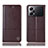 Coque Portefeuille Livre Cuir Etui Clapet H11P pour Oppo K10 Pro 5G Marron