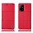 Coque Portefeuille Livre Cuir Etui Clapet H11P pour Oppo Reno5 Z 5G Rouge