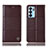 Coque Portefeuille Livre Cuir Etui Clapet H11P pour Oppo Reno6 5G Marron