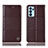 Coque Portefeuille Livre Cuir Etui Clapet H11P pour Oppo Reno6 Pro 5G India Marron