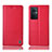 Coque Portefeuille Livre Cuir Etui Clapet H11P pour Oppo Reno7 Lite 5G Rouge
