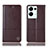 Coque Portefeuille Livre Cuir Etui Clapet H11P pour Oppo Reno8 Pro 5G Marron