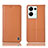 Coque Portefeuille Livre Cuir Etui Clapet H11P pour Oppo Reno8 Pro 5G Orange