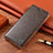 Coque Portefeuille Livre Cuir Etui Clapet H11P pour Samsung Galaxy S21 5G Brun Clair