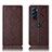 Coque Portefeuille Livre Cuir Etui Clapet H15P pour Motorola Moto Edge Plus (2022) 5G Marron