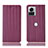 Coque Portefeuille Livre Cuir Etui Clapet H15P pour Motorola Moto Edge X30 Pro 5G Violet