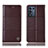 Coque Portefeuille Livre Cuir Etui Clapet H15P pour Realme Q3s 5G Marron