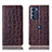 Coque Portefeuille Livre Cuir Etui Clapet H16P pour Motorola Moto G200 5G Marron