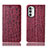 Coque Portefeuille Livre Cuir Etui Clapet H16P pour Motorola MOTO G52 Rouge