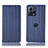Coque Portefeuille Livre Cuir Etui Clapet H16P pour Motorola Moto S30 Pro 5G Bleu