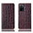 Coque Portefeuille Livre Cuir Etui Clapet H16P pour Oppo A53s 5G Marron