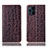 Coque Portefeuille Livre Cuir Etui Clapet H16P pour Oppo Find X3 Pro 5G Marron