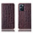 Coque Portefeuille Livre Cuir Etui Clapet H16P pour Oppo Find X5 Lite 5G Marron