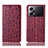 Coque Portefeuille Livre Cuir Etui Clapet H16P pour Oppo K10 Pro 5G Rouge