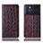 Coque Portefeuille Livre Cuir Etui Clapet H16P pour Oppo K9 Pro 5G Marron