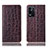 Coque Portefeuille Livre Cuir Etui Clapet H16P pour Oppo K9X 5G Marron