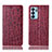 Coque Portefeuille Livre Cuir Etui Clapet H16P pour Oppo Reno6 5G Rouge
