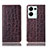 Coque Portefeuille Livre Cuir Etui Clapet H16P pour Oppo Reno9 Pro+ Plus 5G Marron