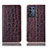 Coque Portefeuille Livre Cuir Etui Clapet H16P pour Realme Q3t 5G Marron