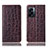 Coque Portefeuille Livre Cuir Etui Clapet H16P pour Realme Q5i 5G Marron