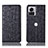 Coque Portefeuille Livre Cuir Etui Clapet H18P pour Motorola Moto Edge X30 Pro 5G Noir