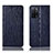 Coque Portefeuille Livre Cuir Etui Clapet H18P pour Oppo A55 5G Bleu