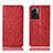 Coque Portefeuille Livre Cuir Etui Clapet H18P pour Oppo A77 5G Rouge