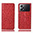 Coque Portefeuille Livre Cuir Etui Clapet H18P pour Oppo K10 Pro 5G Rouge