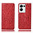 Coque Portefeuille Livre Cuir Etui Clapet H18P pour Oppo Reno8 Pro 5G Rouge