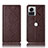 Coque Portefeuille Livre Cuir Etui Clapet H19P pour Motorola Moto Edge 30 Ultra 5G Marron