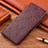 Coque Portefeuille Livre Cuir Etui Clapet H19P pour Motorola Moto G Play Gen 2 Vin Rouge