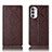 Coque Portefeuille Livre Cuir Etui Clapet H19P pour Motorola MOTO G52 Marron