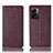 Coque Portefeuille Livre Cuir Etui Clapet H19P pour OnePlus Nord N300 5G Vin Rouge