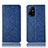 Coque Portefeuille Livre Cuir Etui Clapet H19P pour Oppo A94 5G Bleu